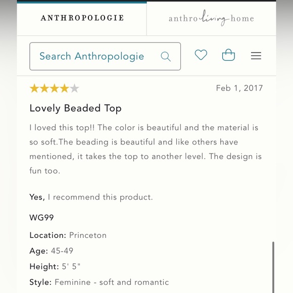 Anthro Deletta Slate Beaded Embellished Wide Flare Sleeve Swing Blouse Top - Picture 11 of 15